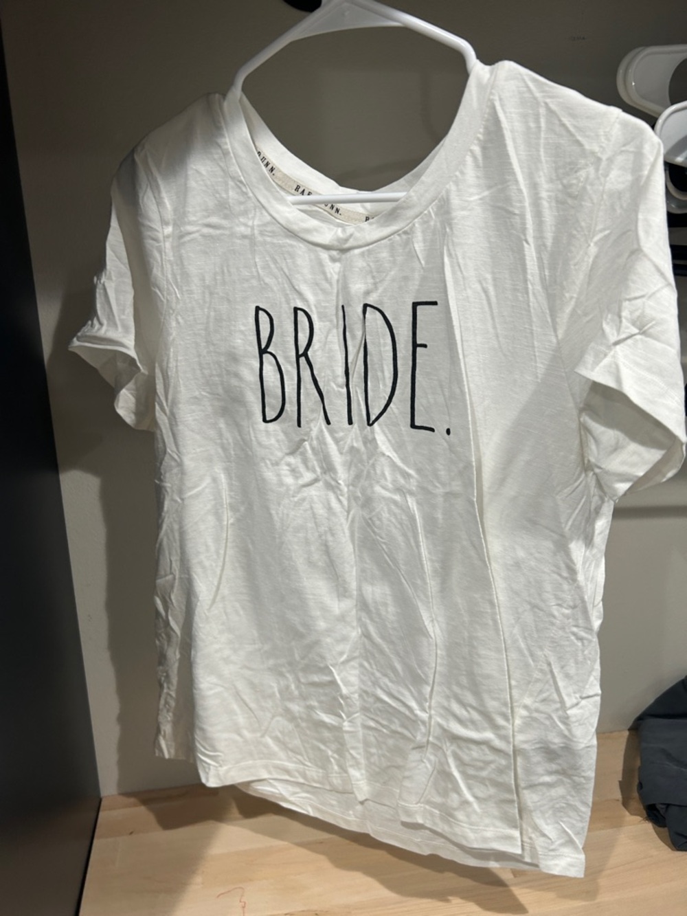 Rae Dunn White BRIDE. Short Sleeve Graphic Tee